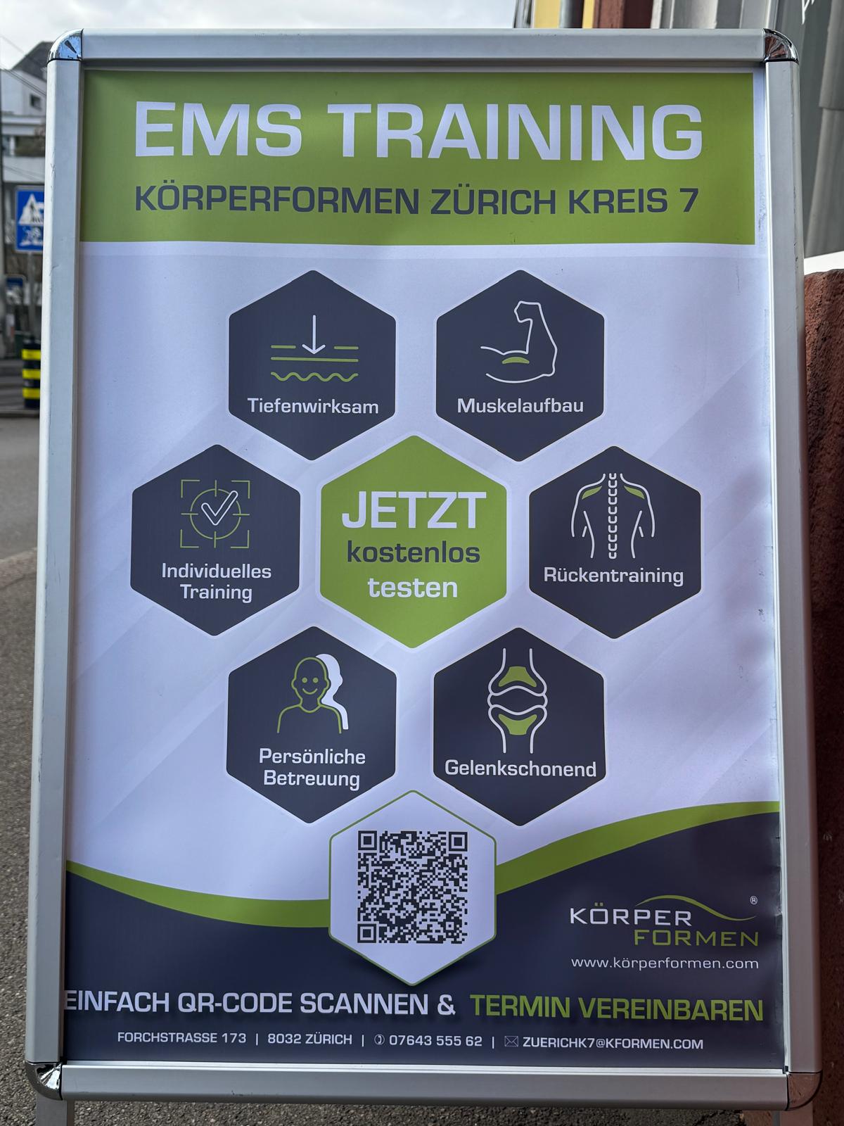 Körperformen Zürich K7, Forchstrasse 173 in Zürich