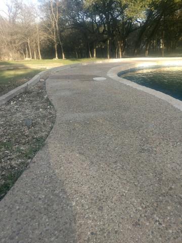 Pool deck after lifting & leveling