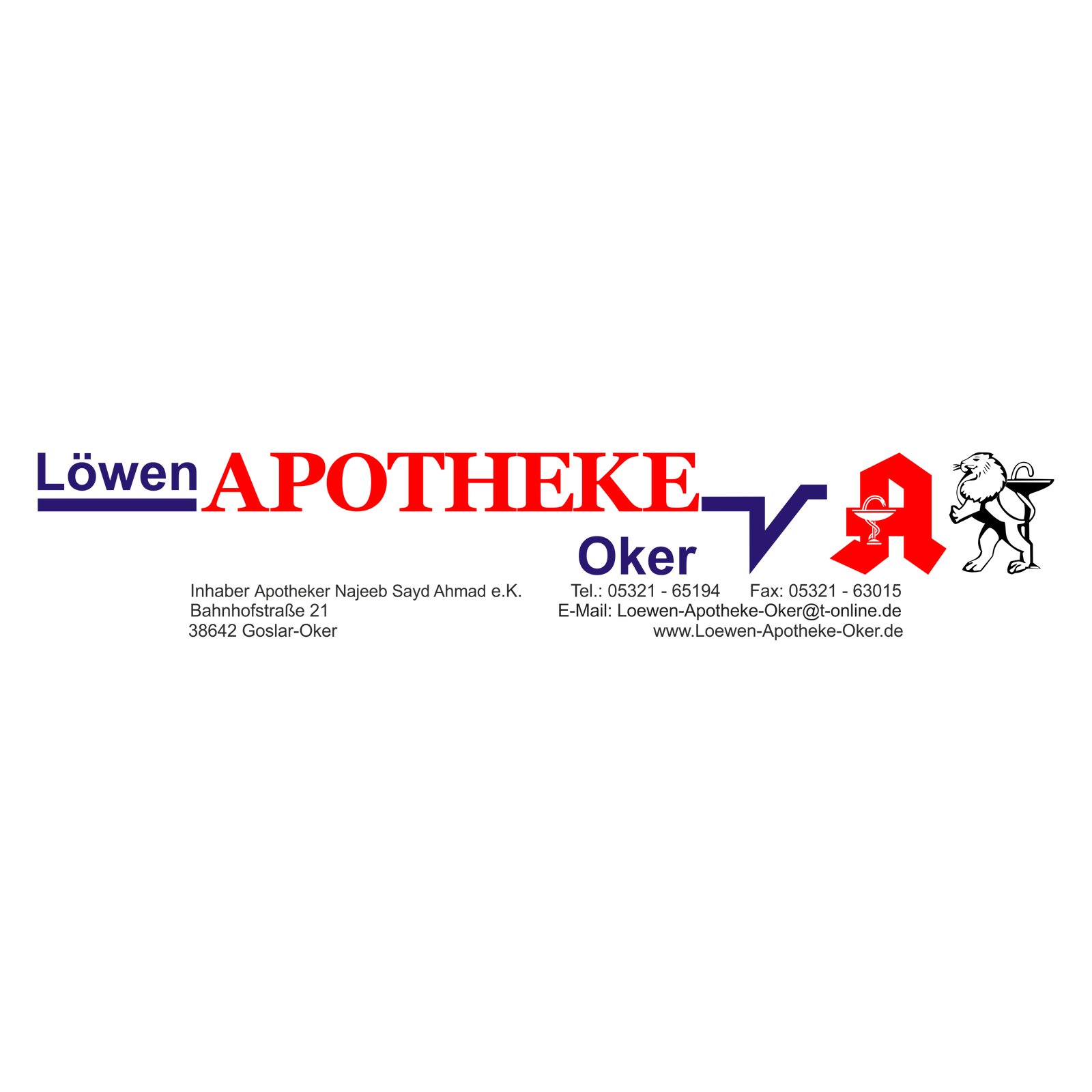 Löwen Apotheke Oker in Goslar - Logo