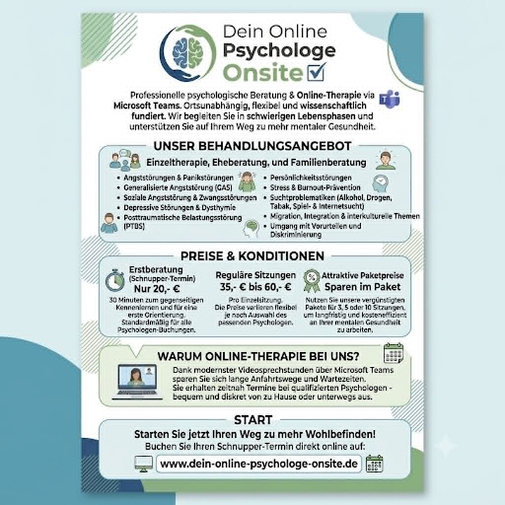 Dein Online Psychologe Onsite in Wuppertal