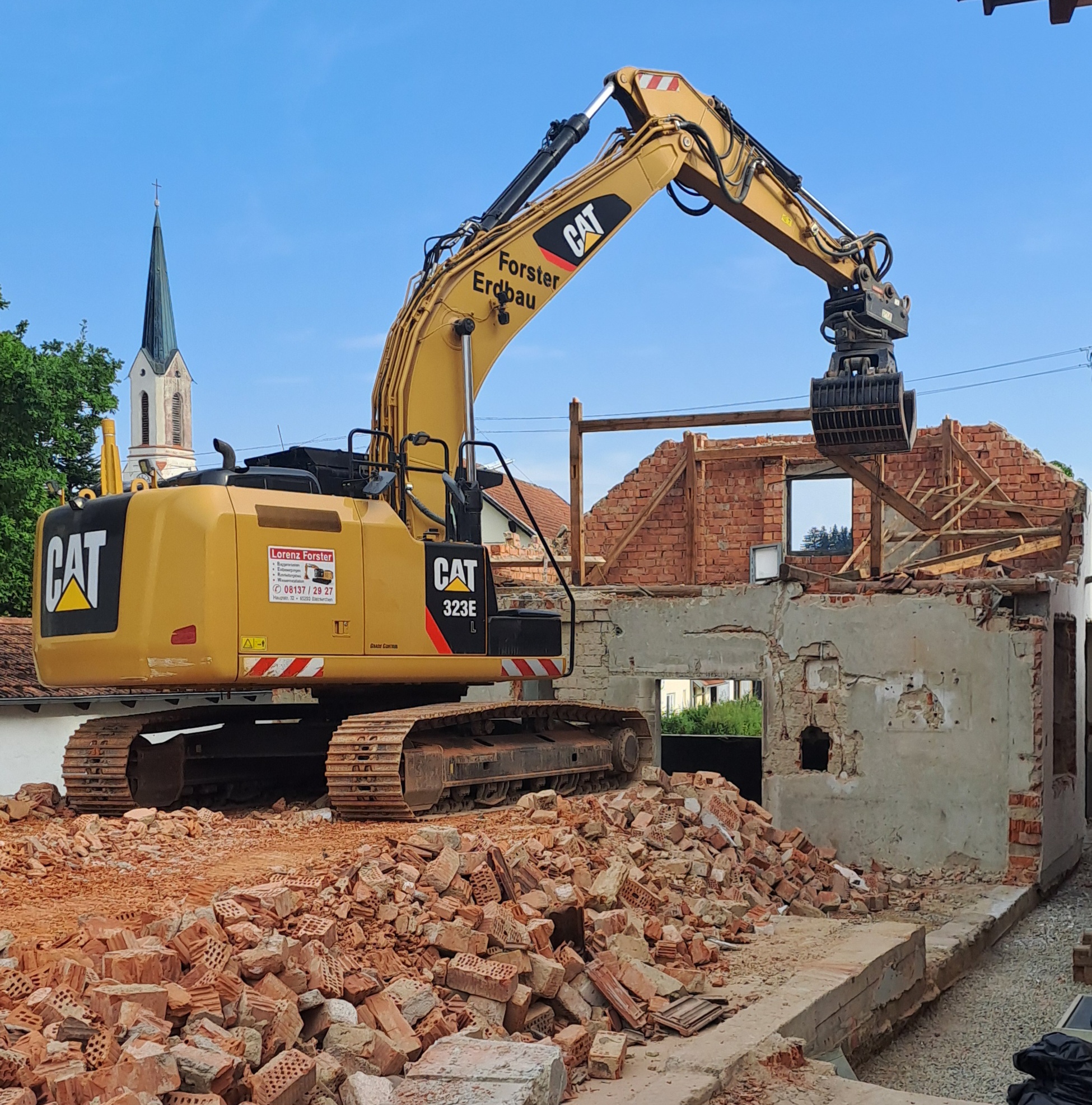 Bilder Lorenz Forster | Erdbewegung, Baggerbetrieb, Rohrleitungsbau, Kiesgrubenbetrieb