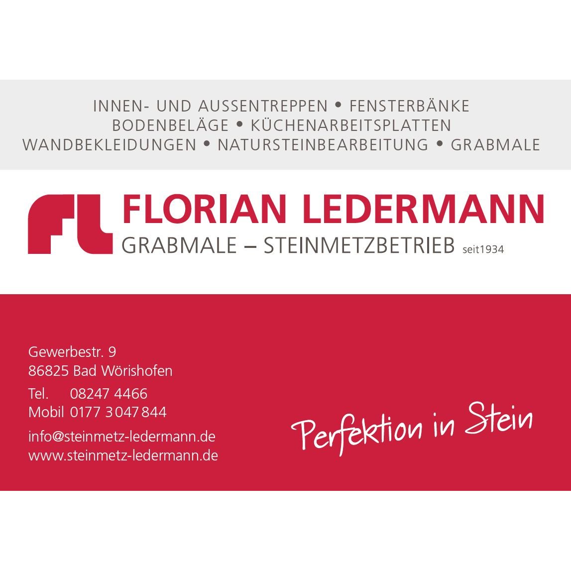 Florian Ledermann Steinmetzbetrieb in Bad Wörishofen