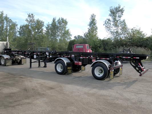 Two container roll off trailers by BENLEE