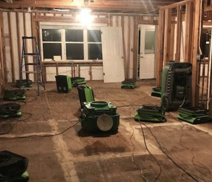 This homeowner came home to find the kitchen ceiling on the floor. If you suffer storm damage to your home or business, give SERVPRO of East Colorado Springs/Black Forest a call!
