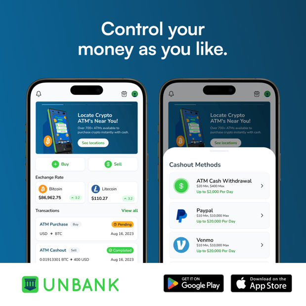 Images Unbank Bitcoin ATM
