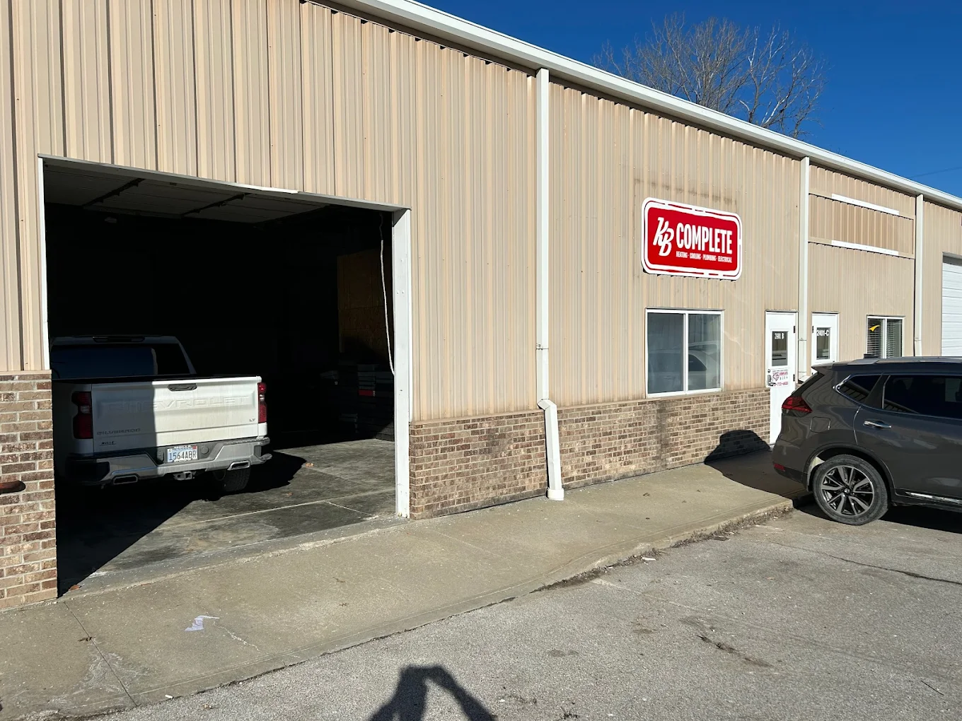 KB Complete Plumbing, Heating, Cooling & Electrical Inc. building side view