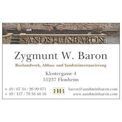 Sandsteinbaron | Zygmunt W. Baron Logo