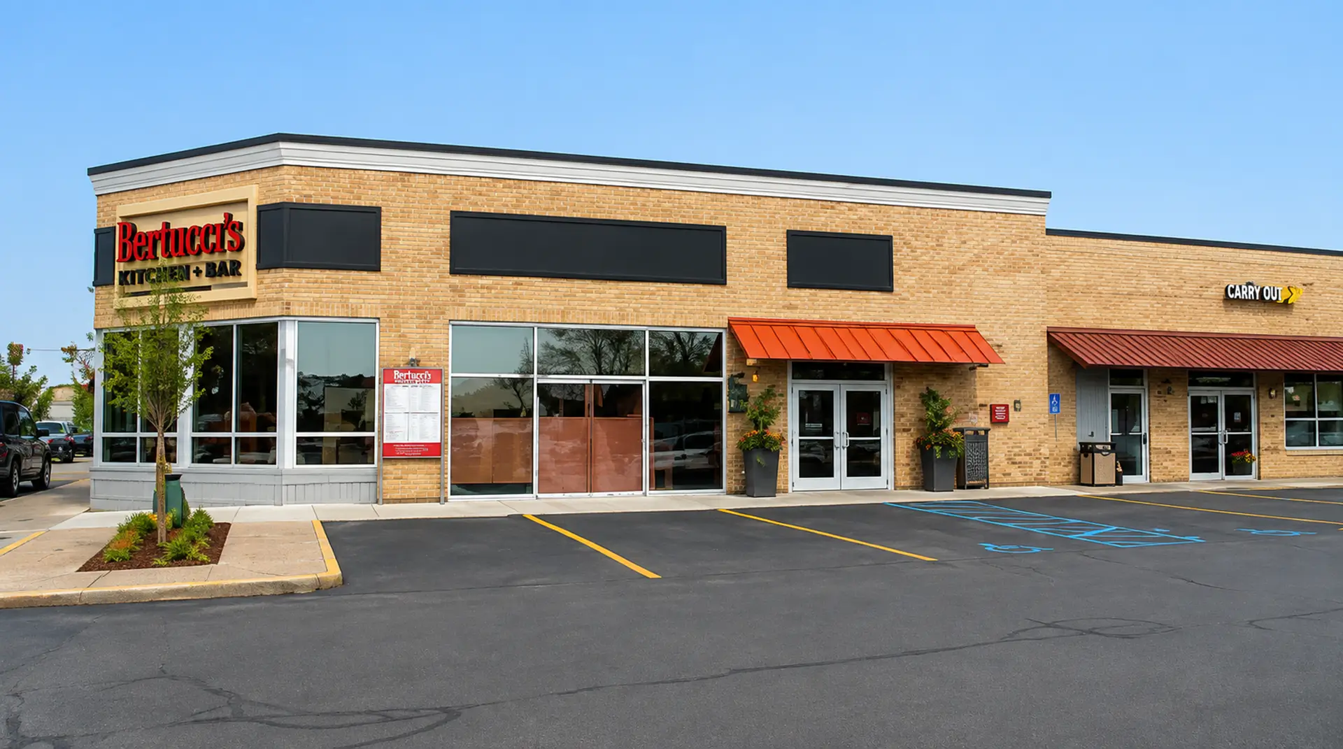 The exterior of Bertucci's Newton