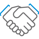 Handshake icon.