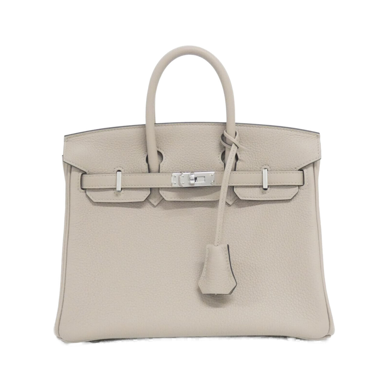 エルメス バーキン 25cm 041344CK トゴ GRIS TOURTERELLE シルバー金具 W刻印