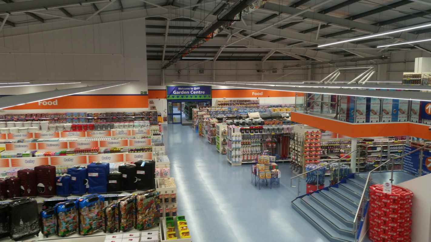 A first glimpse inside B&M Cardigan before it officially opens on opening day.