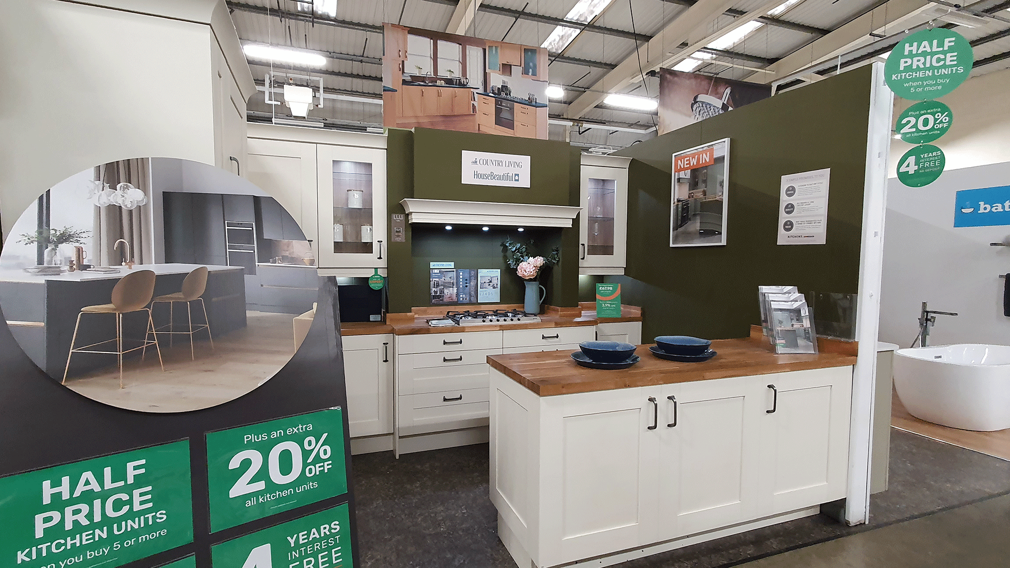 Visit our design showroom and speak with our design consultants to create your dream Kitchen Homebase - Northampton Northampton 03456 407102