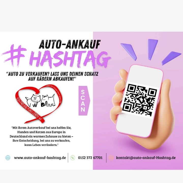 Auto-Ankauf-Hashtag