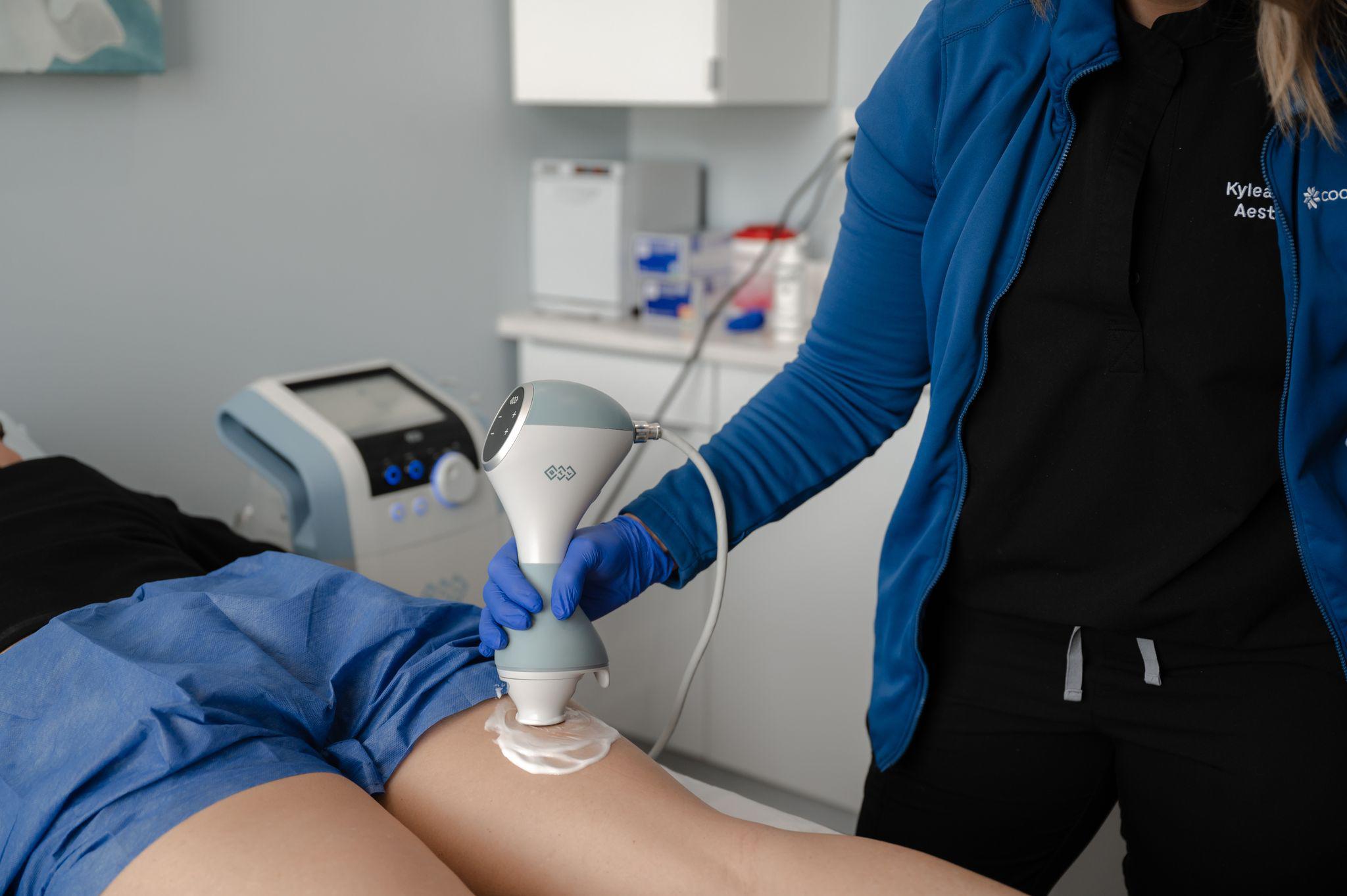 EMSCULPT NEO
Next-generation non-invasive body sculpting. Much like its predecessor, EMSculpt NEO utilizes the power of High-Intensity Focused Electromagnetic Energy + Radio Frequency (RF + HIFEM) simultaneously to effectively diminish stubborn fat and build muscle. The end result is more fat reduction and muscle growth than any single gold-standard product.