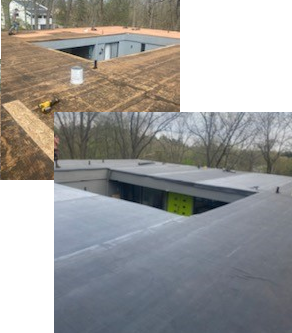 New Flat Roof installed in Clarkston Richards & Swift Roofing Troy (248)544-3908