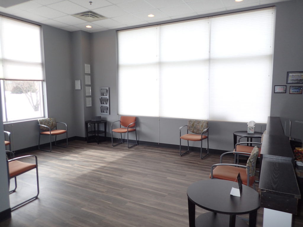 A cozy and inviting waiting area at Imagine Orthodontics, perfect for relaxing before your appointment.