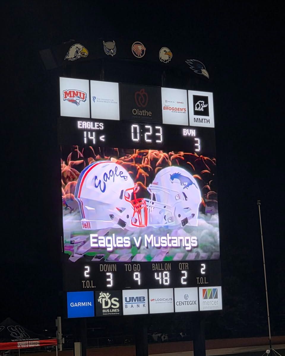 Friday Night Lights! Matyra Gieseler State Farm is proud to sponsor the Olathe North Eagles football team! We had a great time cheering on the Eagles and enjoying a fun night of football with our community. Go Eagles!