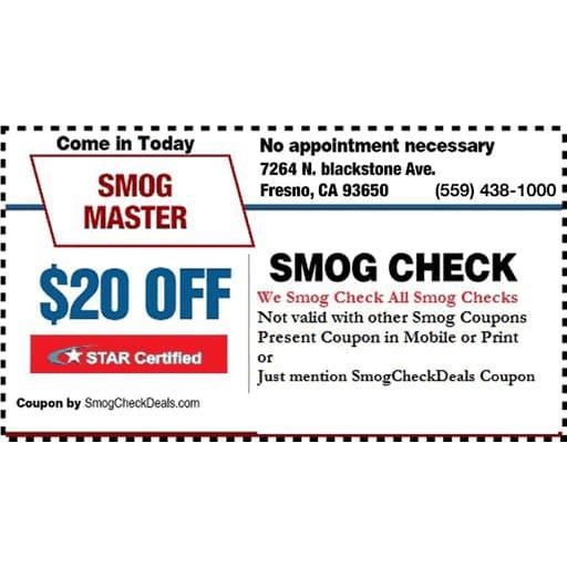 Smog Master - Fresno, CA 93650 - (559)438-1000 | ShowMeLocal.com