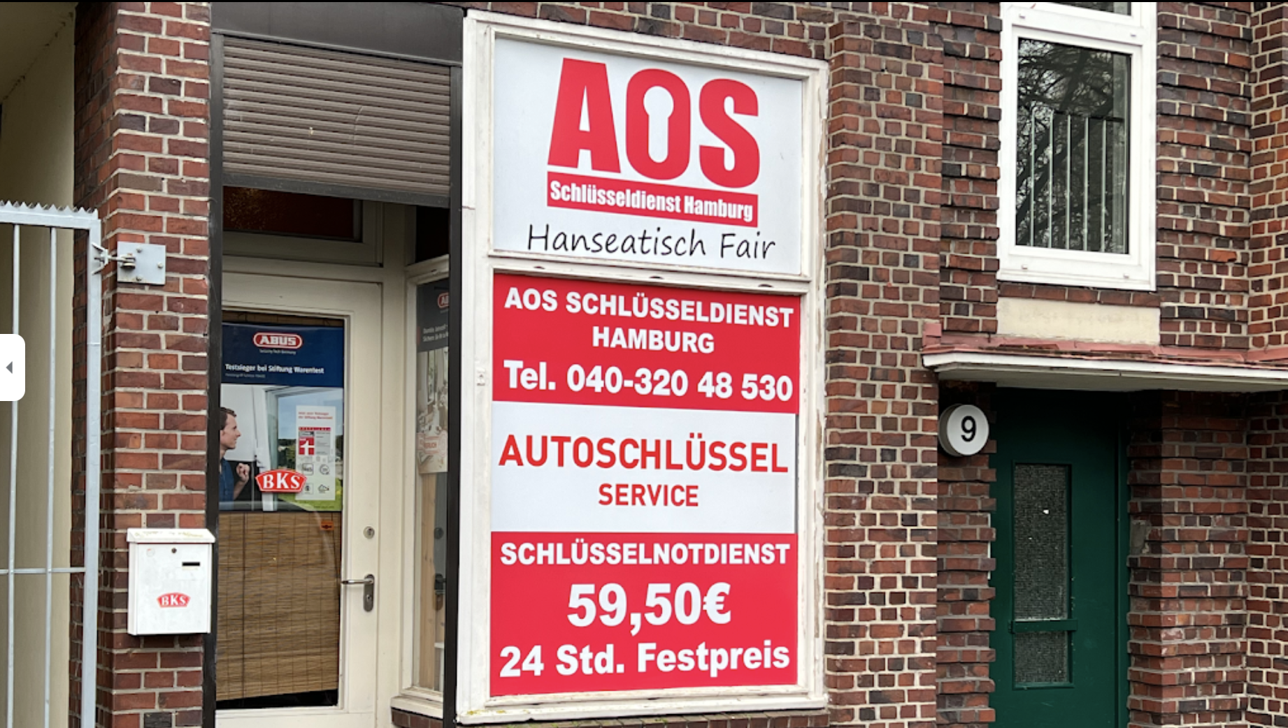 AOS Schlüsseldienst & Schlüsselnotdienst Hamburg ( Autoschlüssel Service ), Habichtspl. 9 in Hamburg