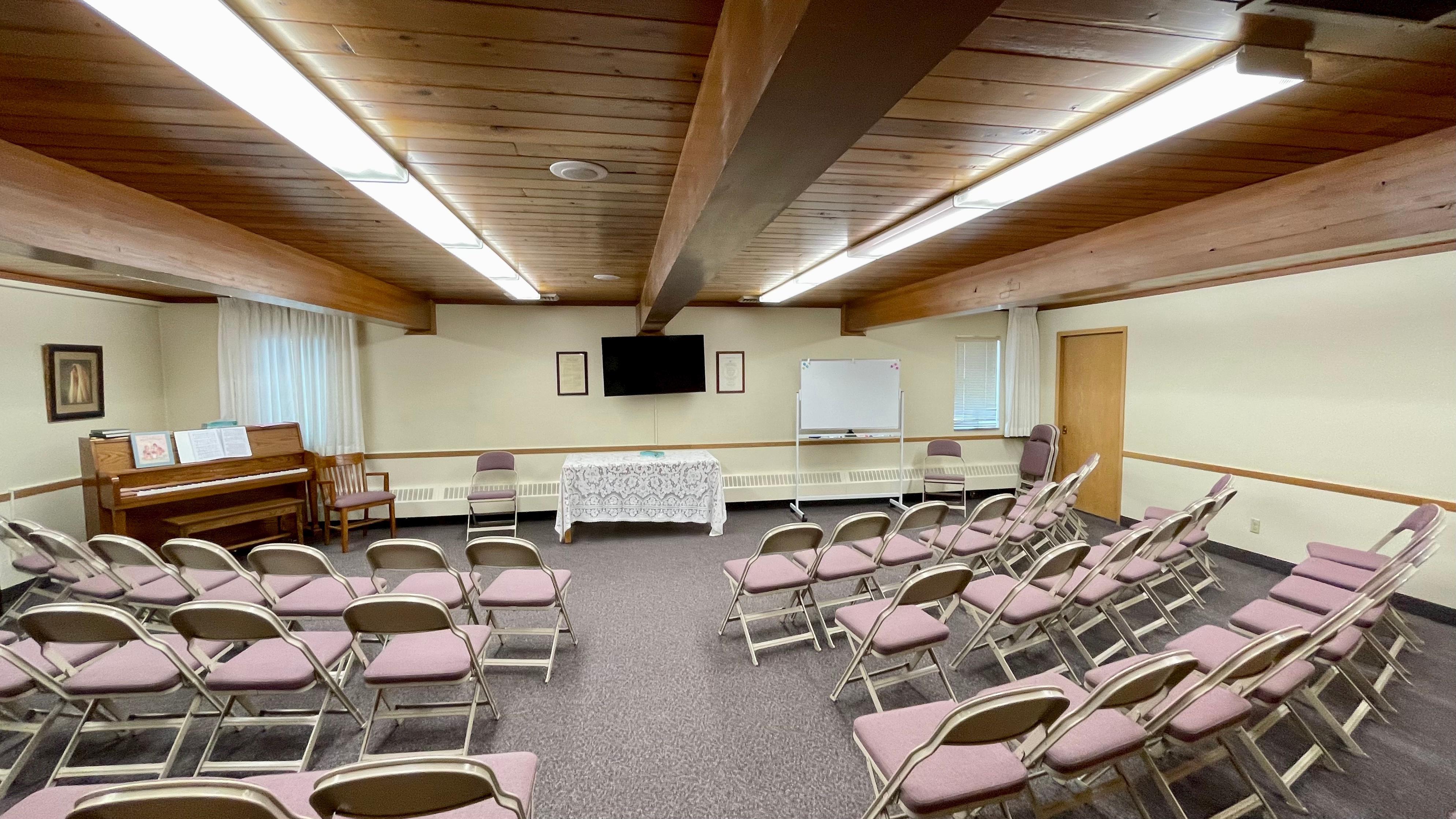 Class room for Sunday school and where women meet for gospel lessons and discussions