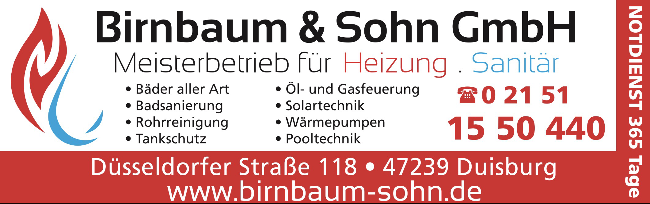 Birnbaum und Sohn GmbH, Düsseldorfer Straße 118 in Duisburg