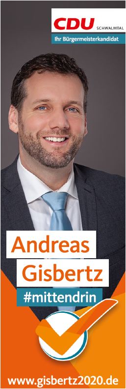 Andreas Gisbertz 2020 Ihr Bürgermeister CDU Schwalmtal, Fichtenstrasse  24 in Schwalmtal