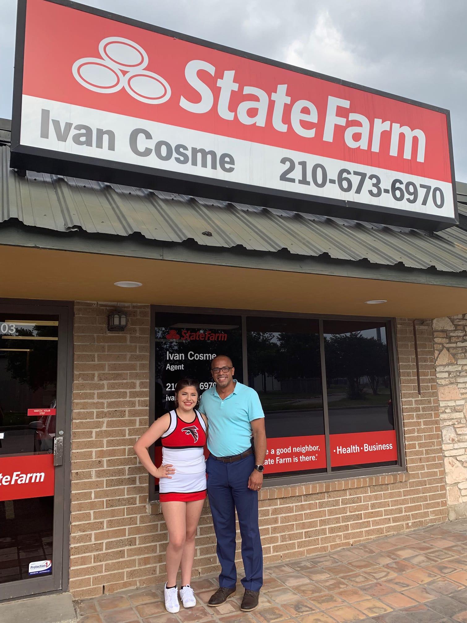 Proud Stevens High School Cheerleading sponsor - Go Falcons Ivan Cosme - State Farm Insurance Agent San Antonio (210)673-6970