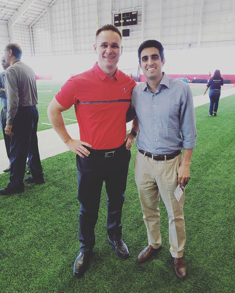 Dr. Christopher Baker and Dr. Sheyan Armaghani spoke at the Advent Health Men's Health Symposium at the Tampa Bay Bucaneers Training Facility
