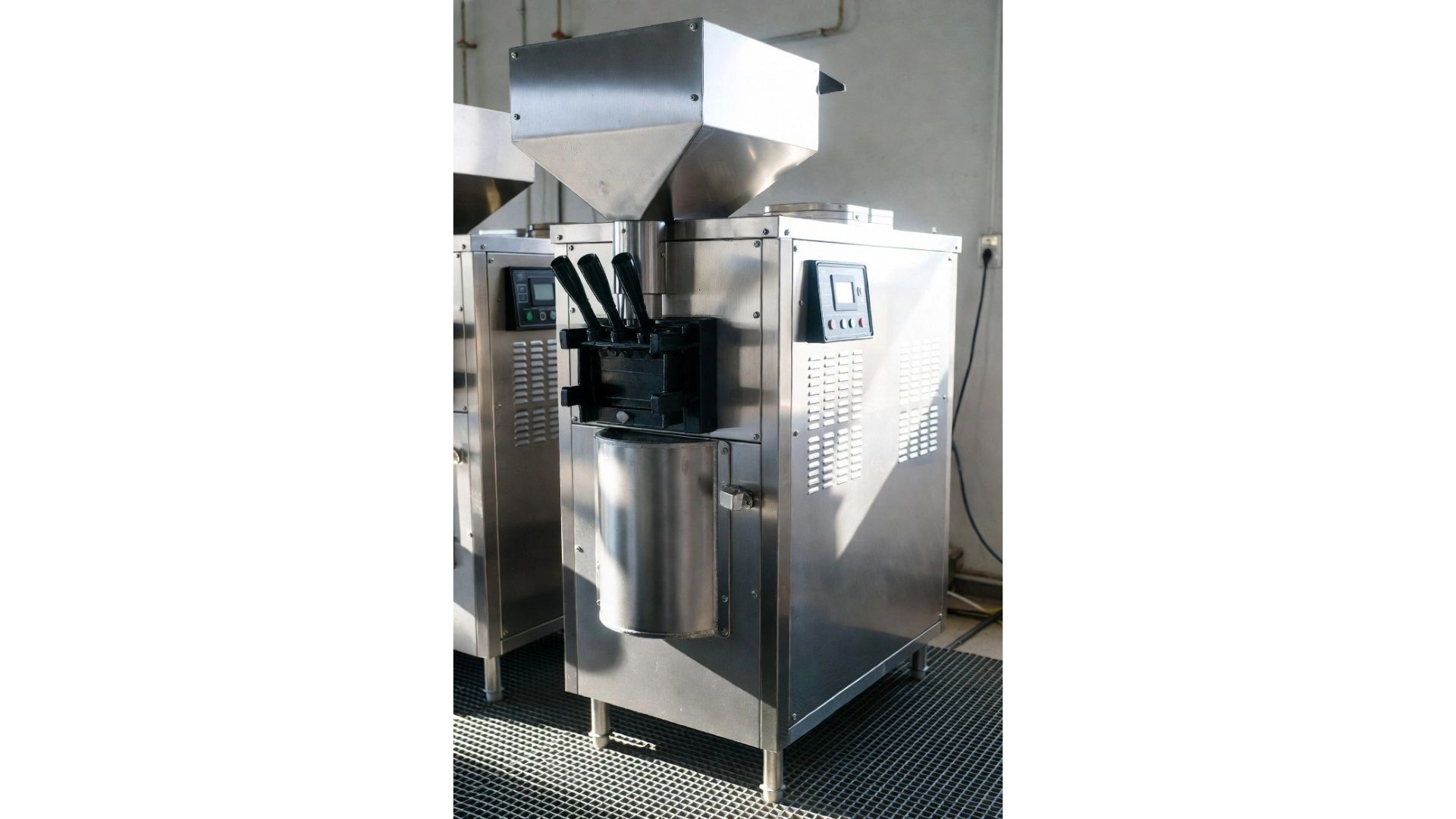 Expertly refurbished Hobart planetary mixer with stainless steel bowl and whisk attachment in a professional bakery setting.