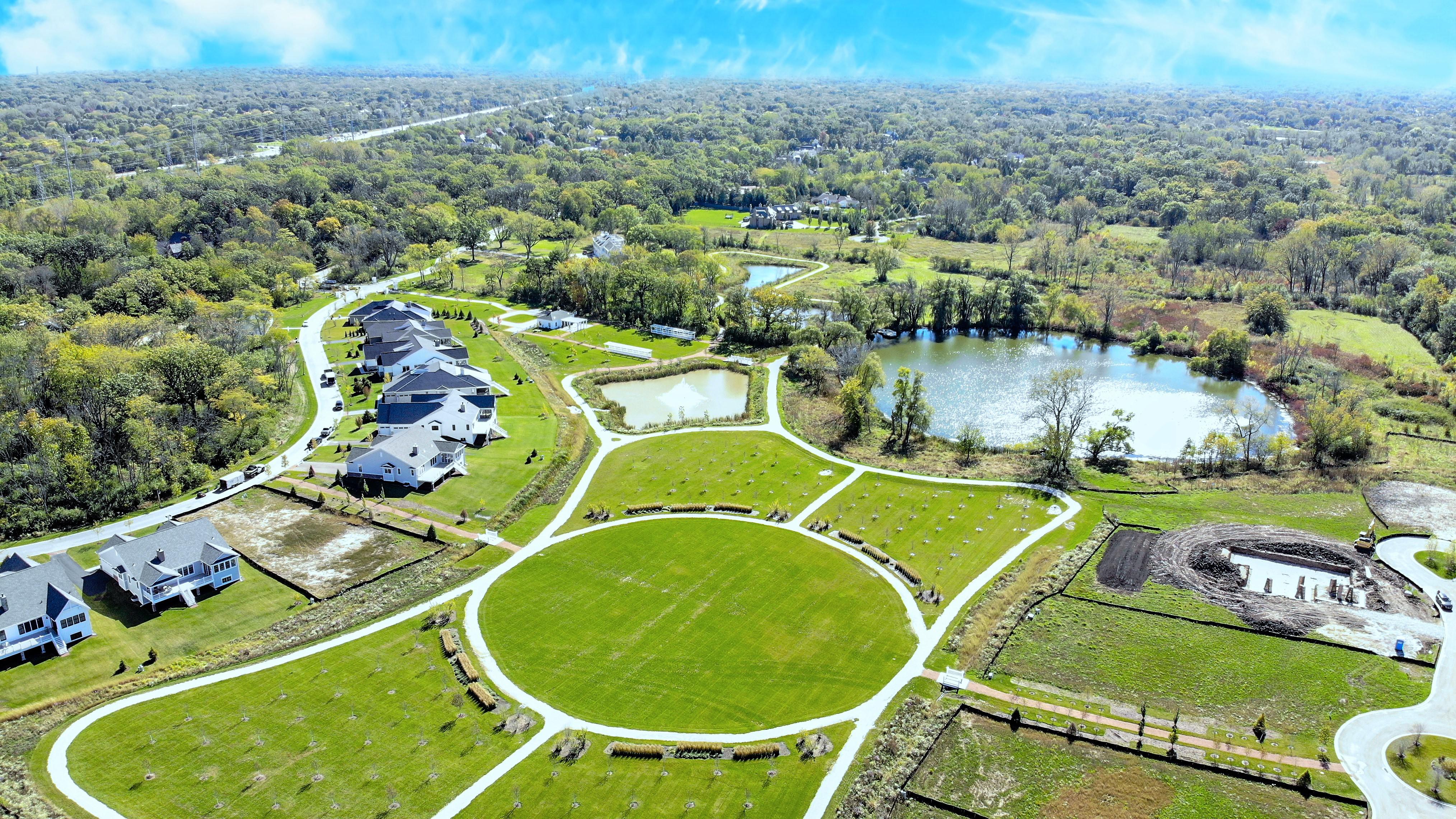 Aerial Shot of Beautiful Westleigh Farm