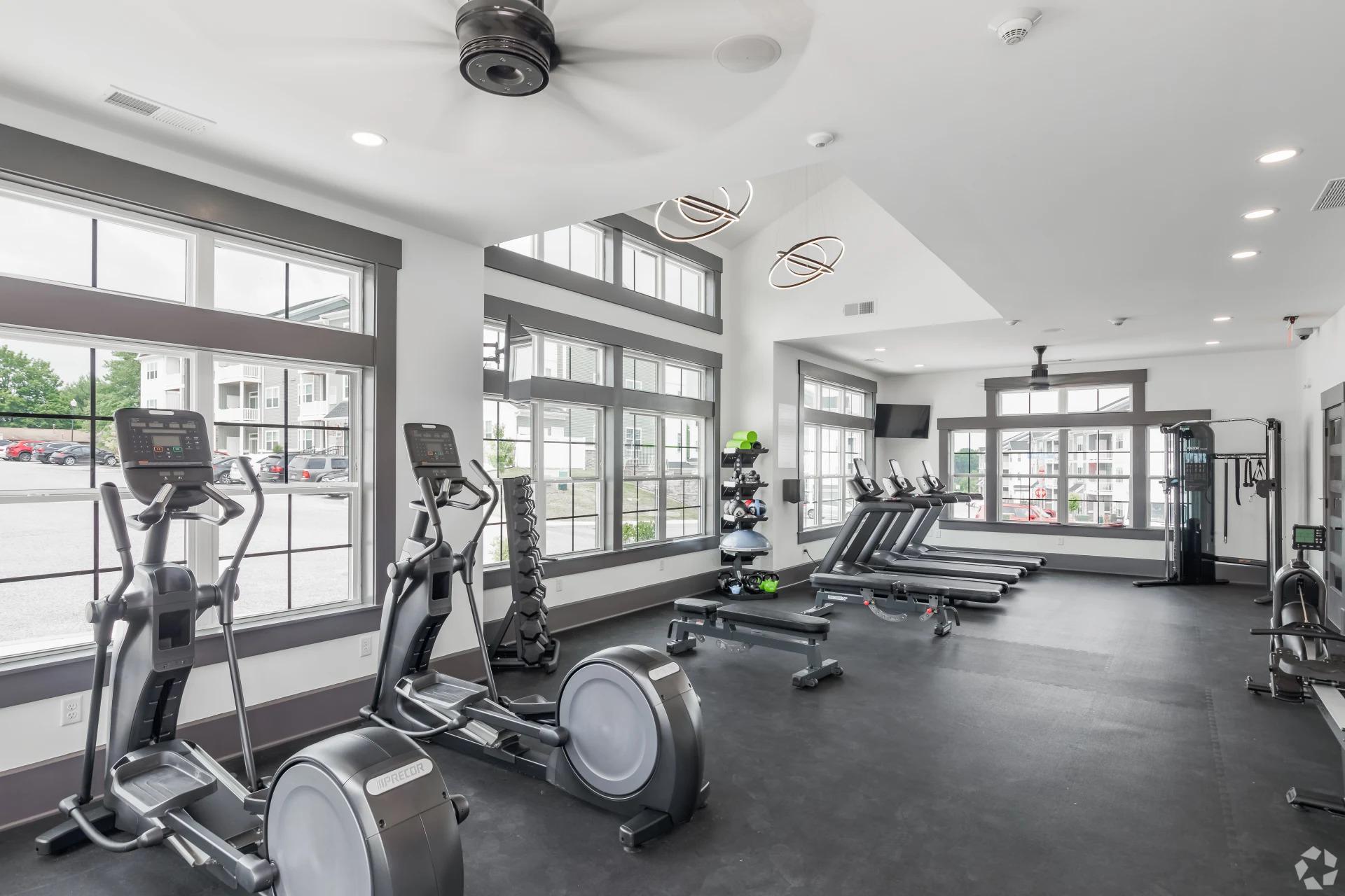 Gym at Wynfield Luxury Rentals in York, PA