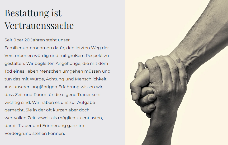 Angela Büchel Bestattungen, Luzernstrasse 9 in Derendingen