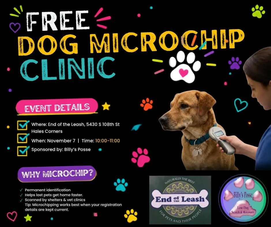 Image of Local Pet Event Microchip Clinic with Billy's Posse - HALES CORNERS Nearby