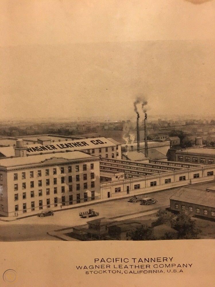 Vintage photograph of Pacific Tannery, Wagner Leather Company