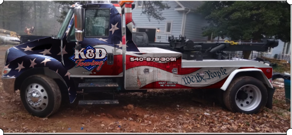 K & D Towing is here for you 24/7!