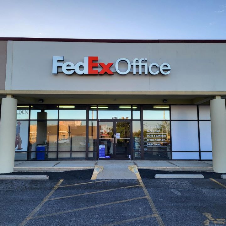 Exterior photo of FedEx Office location at 7713 Beechmont Ave\t Print quickly and easily in the self-service area at the FedEx Office location 7713 Beechmont Ave from email, USB, or the cloud\t FedEx Office Print & Go near 7713 Beechmont Ave\t Shipping boxes and packing services available at FedEx Office 7713 Beechmont Ave\t Get banners, signs, posters and prints at FedEx Office 7713 Beechmont Ave\t Full service printing and packing at FedEx Office 7713 Beechmont Ave\t Drop off FedEx packages near 7713 Beechmont Ave\t FedEx shipping near 7713 Beechmont Ave