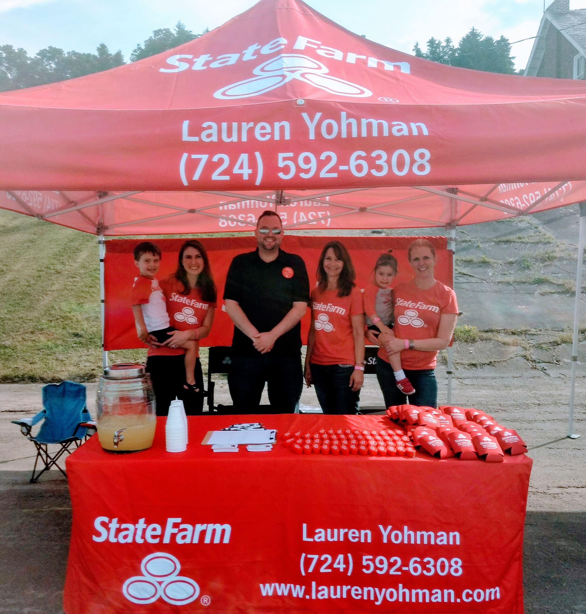 Stop by our booth to get a free quote from us! Lauren Yohman - State Farm Insurance Agent Uniontown (724)592-6308