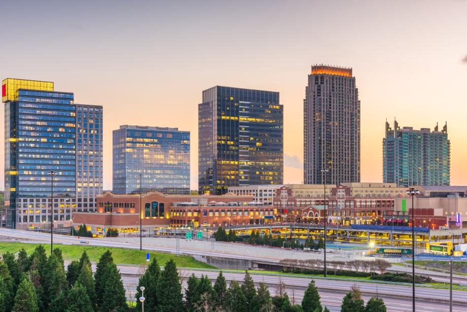 Enjoy access to more than 50 shops, dining, and entertainment options at Atlantic Station, located less than one mile away