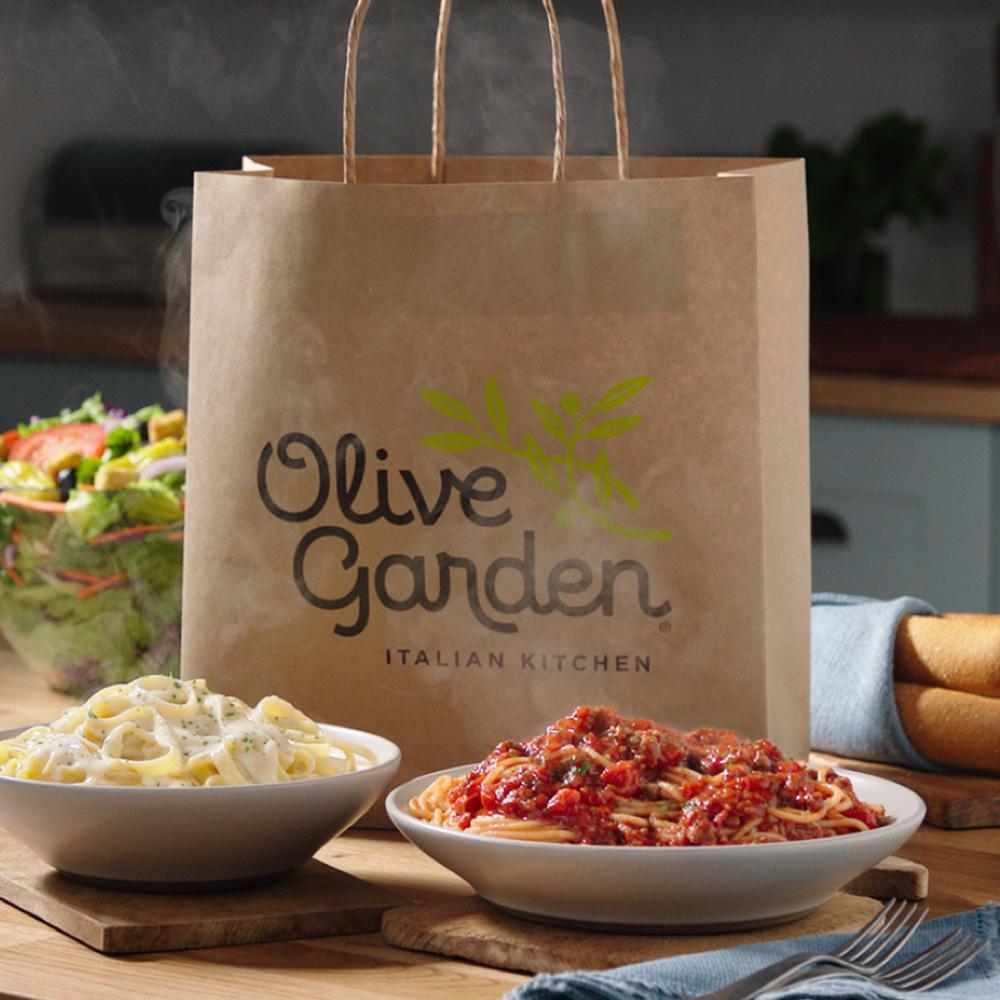 Order To Go: Order online and pickup your favorites with Olive Garden To Go.. Plus, enjoy our convenient Carside Delivery, we'll bring your order right to your car.