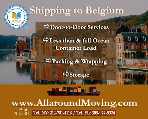 International Shipping & Moving to Belgium www.AllaroundMoving.com