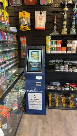 Images Bitcoin ATM by Crypto Dispensers - Capone's Smoke Shop