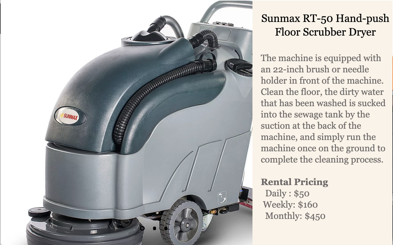 Sunmax Cleaning Machine Photo