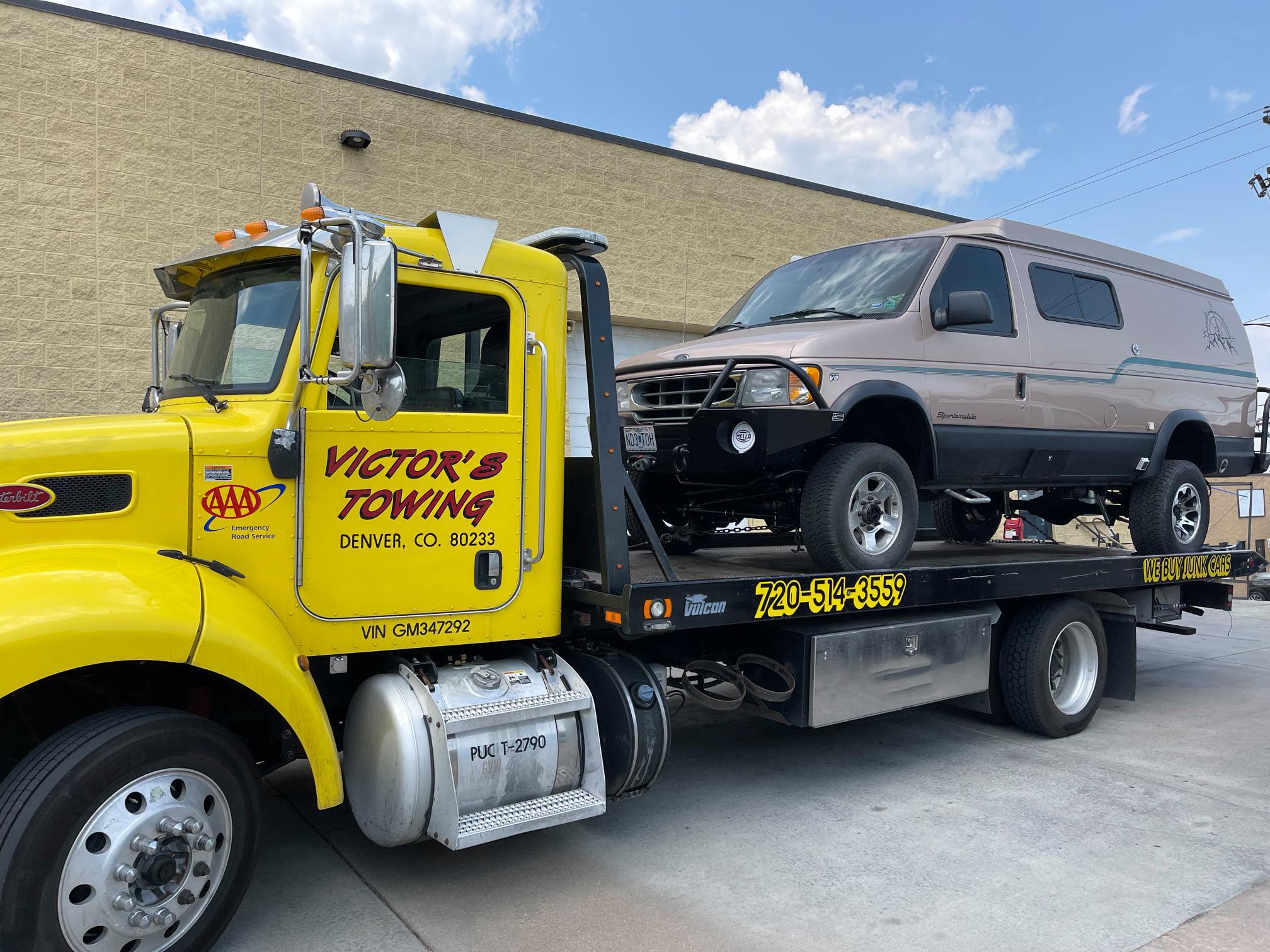 Victor's Towing II doesn't care what condition your car is in. Whatever the damage, no car is too bad for us to buy. Call us at 720-514-3559 for a guaranteed free quote for your car in Denver. We will be there to tow the car at our cost and still pay you the full price of your car!