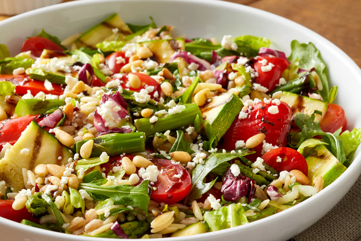 Mediterranean Vegetable Salad - GARDEN SALADS