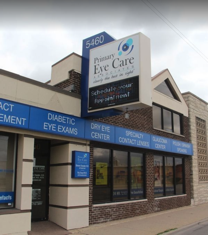 Exterior of Primary Eye Care Associates | Chicago, IL
