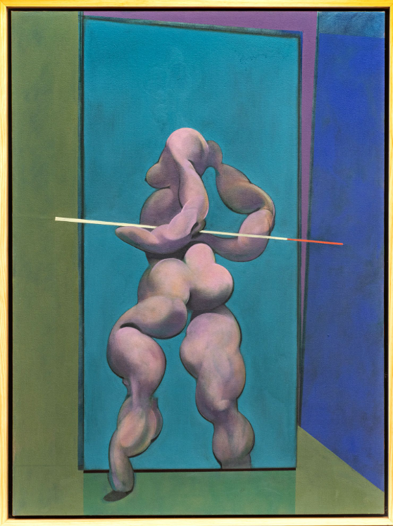 Abstract Art of a body painted by Kip Kowalski Oil on Canvas