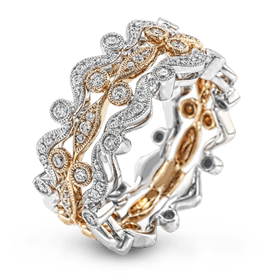 Zeghani Right Hand Ring in 14k Gold with Diamonds