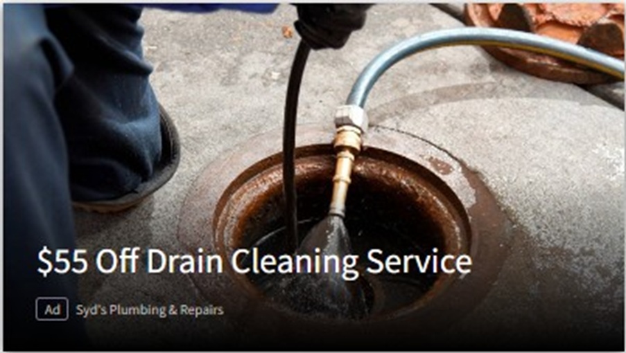 Drain Cleaning promotion
