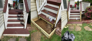 Ace Handyman Services Fairfax County Deck Stairs Install