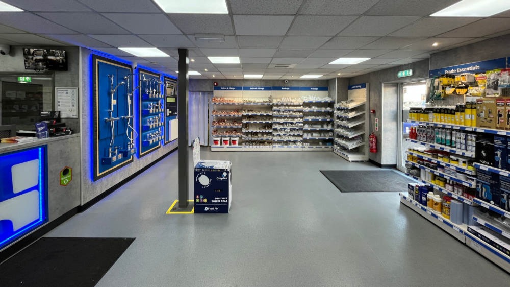 Inside Plumb Centre in Folkestone